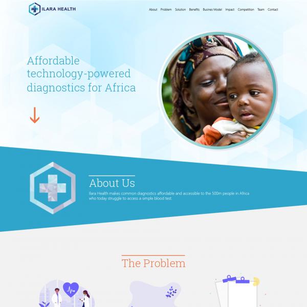 Health web design