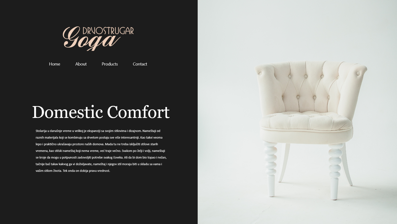 Carpentry Website Design